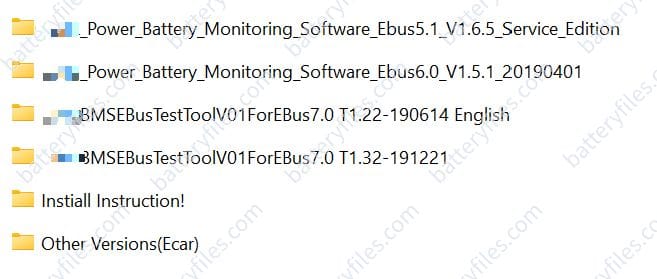Ebus BMS documents