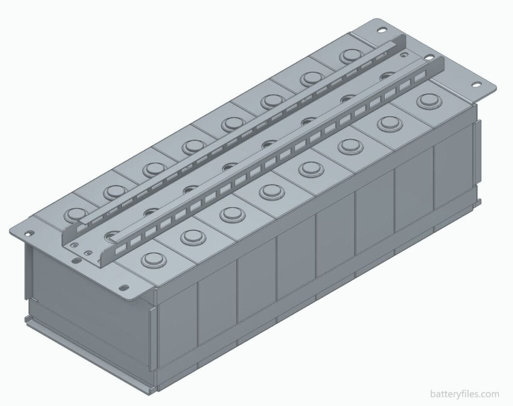 51.2V100Ah LFP Air-cooled Stackable Residential ESS 3D CAD Step File Module (3)