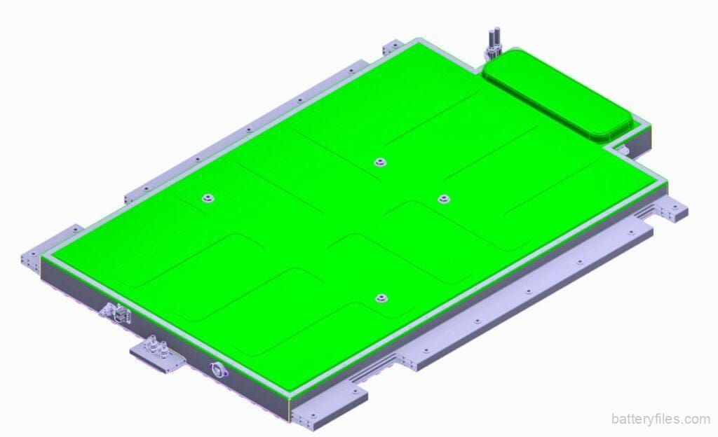 CALB NMC EV 614.88V 195Ah CTP 2.0 Battery 3D CAD Step File 1 CALB EV CTP 2.0 Battery