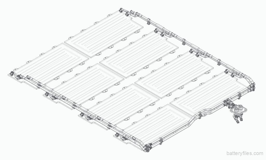 NIO_ES8_Battery_Pack_Liquid_Plate_Pipe